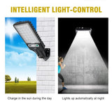 Solar Sensor Street Light Remote Control Outdoor Lighting